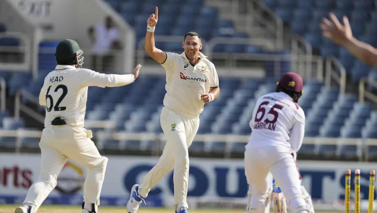 Boland takes hat-trick as Australia destroy West Indies