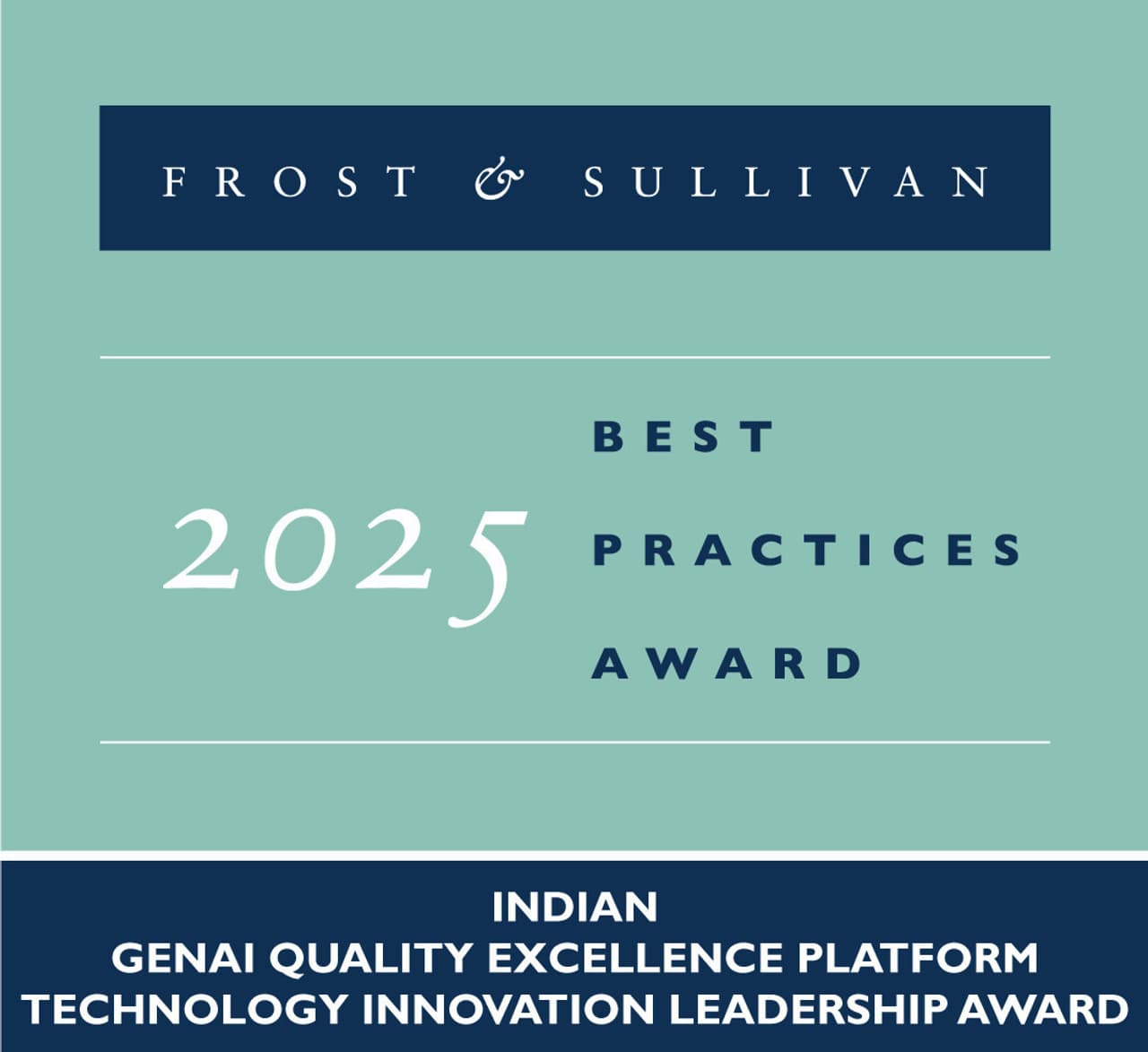 QualiZeal Receives Frost & Sullivan's 2025 India Technology Innovation Leadership Recognition for Excellence in GenAI Quality Engineering Platforms