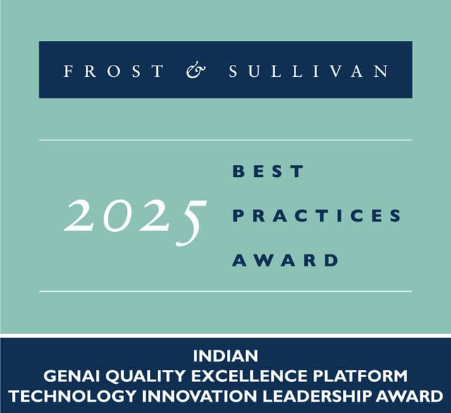 QualiZeal Receives Frost & Sullivan's 2025 India Technology Innovation Leadership Recognition for Excellence in GenAI Quality Engineering Platforms