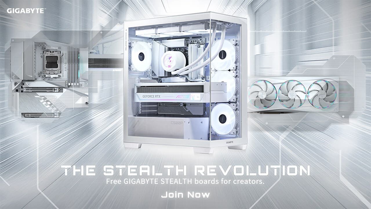 GIGABYTE Announces the Stealth Revolution Campaign Featuring Clean and Aesthetic PC Builders