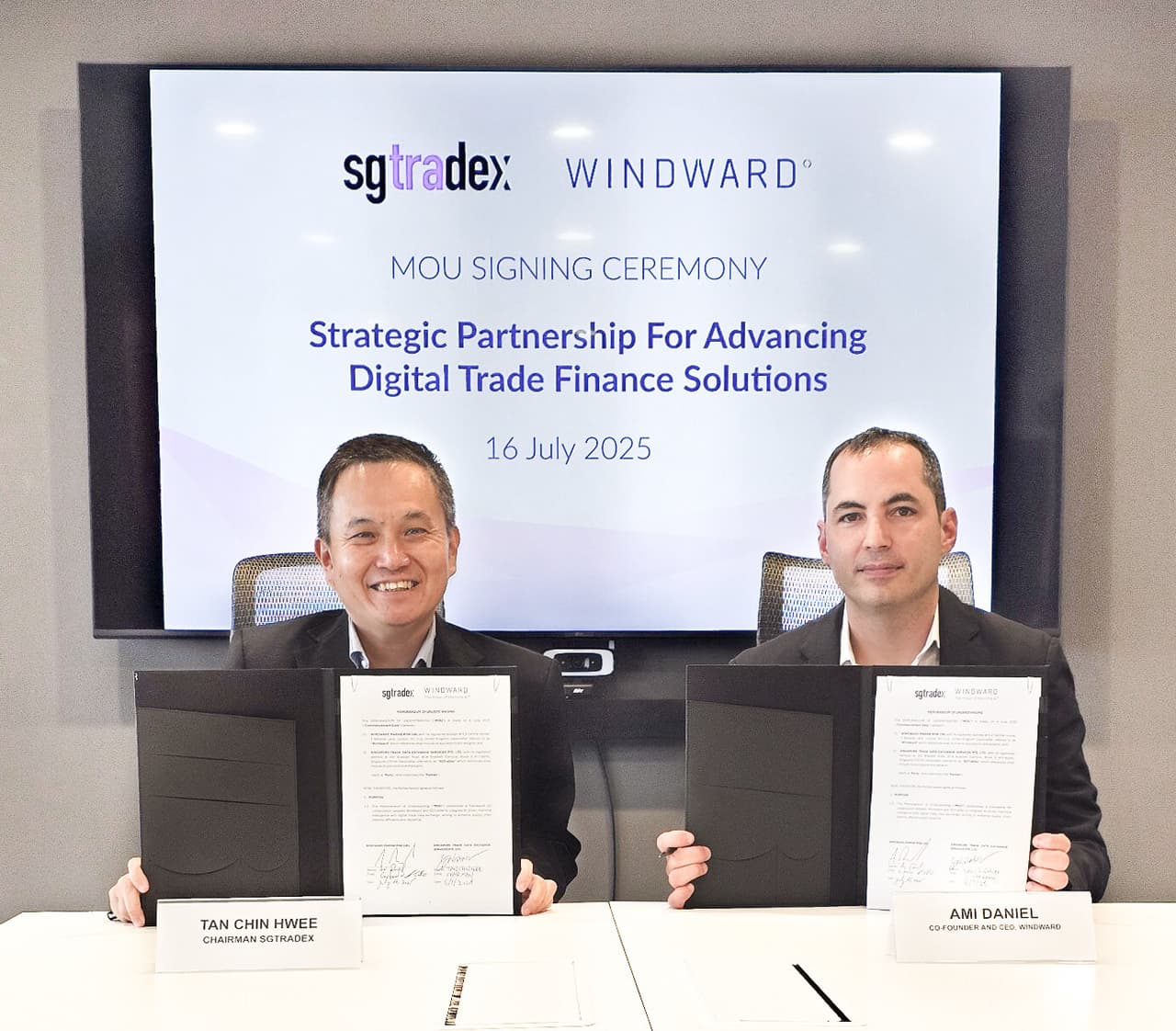 Windward and SGTraDex Sign Strategic Partnership to Advance Digital Trade Finance Solutions