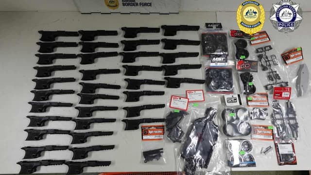 Man charged after 'significant' firearms parts bust