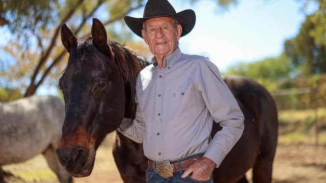 The world's oldest cowboy and still livin' the dream