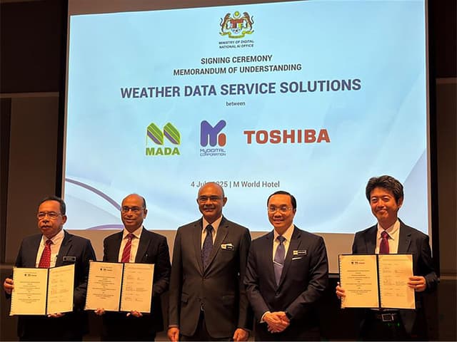 Toshiba Signs MOU to Explore Use of Weather Data Service in Malaysia's Smart Farming Flagship Project