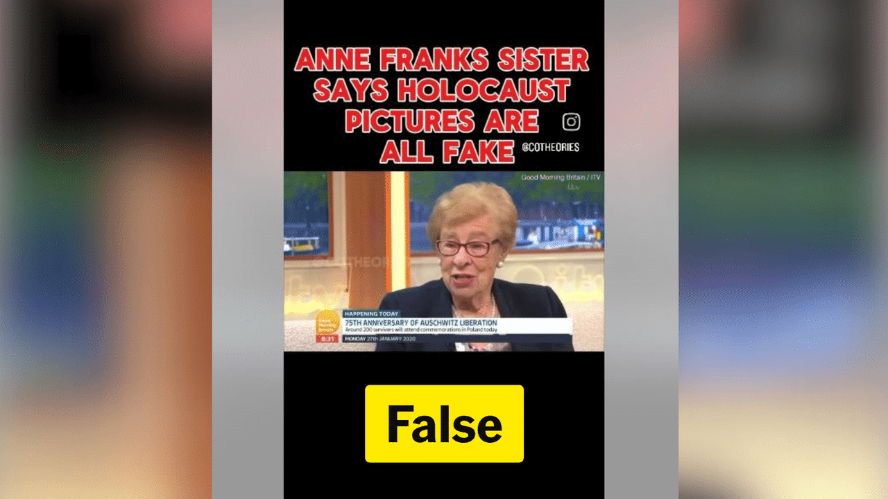 Auschwitz survivor's comments misrepresented as Holocaust denial