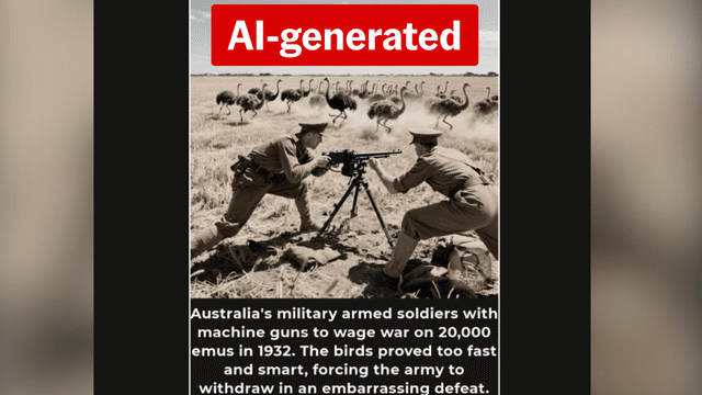 AI fakes distort Australia's past