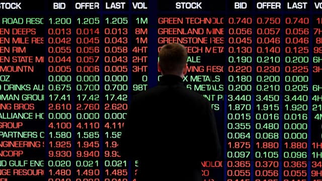 Australian shares drop while gold glitters to new high