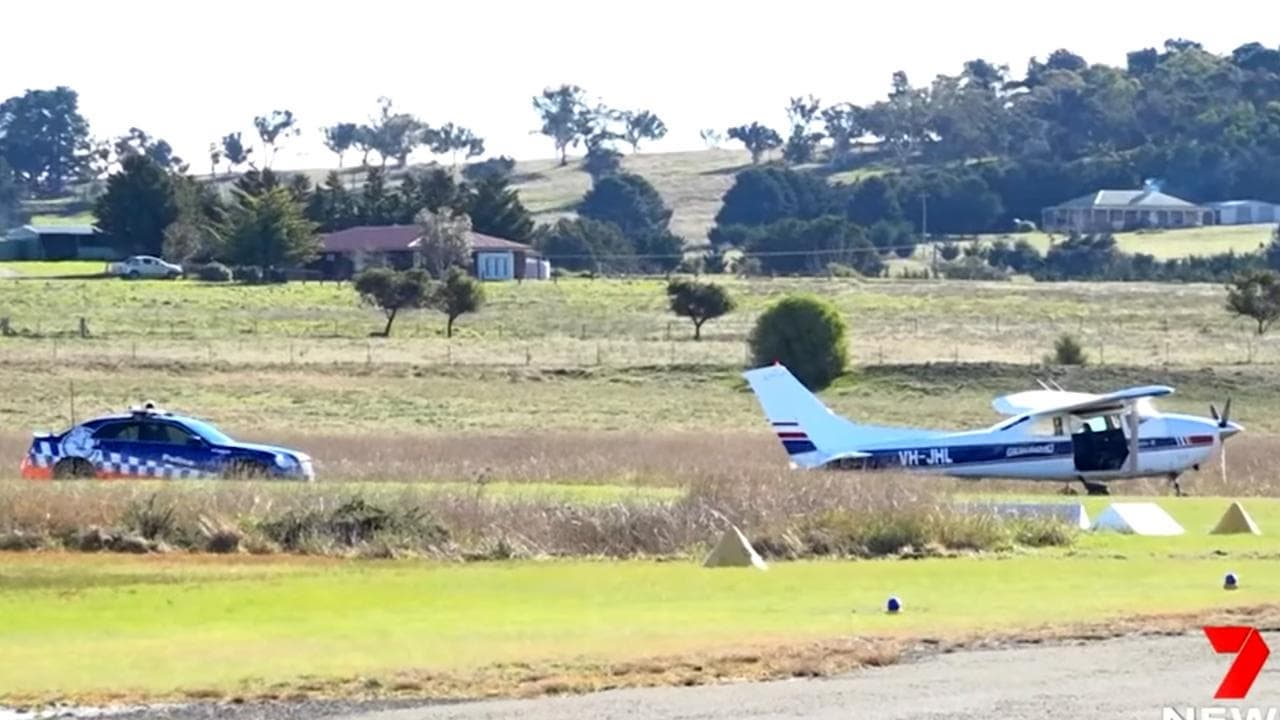 Friend saw men hanging from plane amid skydive 'chaos'