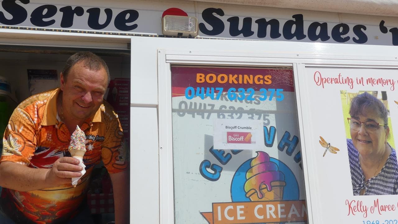 Outback ice-cream van serves sweet joy amid sorrow