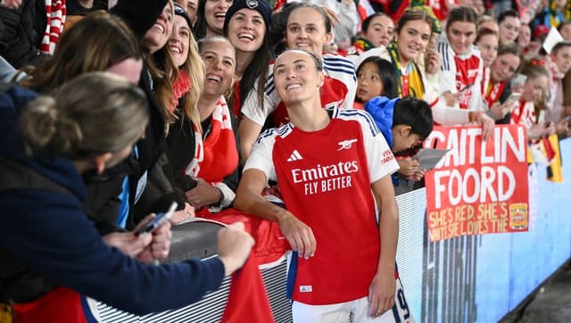 Ton of joy: Foord celebrates 100th WSL match with goal