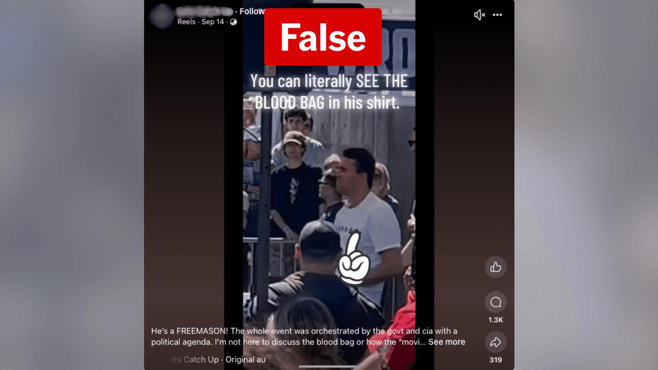 Viral conspiracy theory about Charlie Kirk's death is false