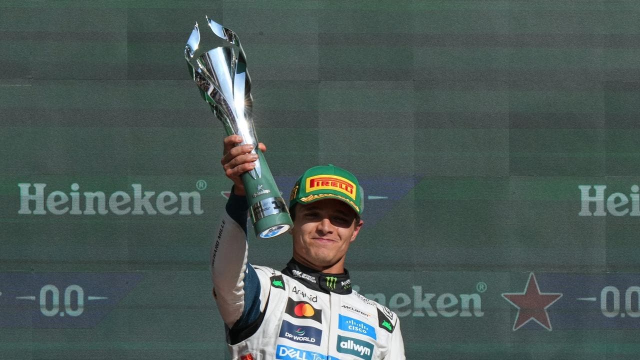 Norris overtakes Piastri on his way to top spot in F1