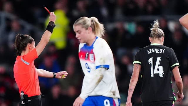 Matildas see red, beaten but not mauled by Lionesses