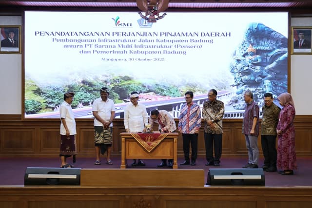 Enhancing Tourism Route Connectivity, PT Sarana Multi Infrastruktur Finances Rp2.83 Trillion to Badung Regency Government