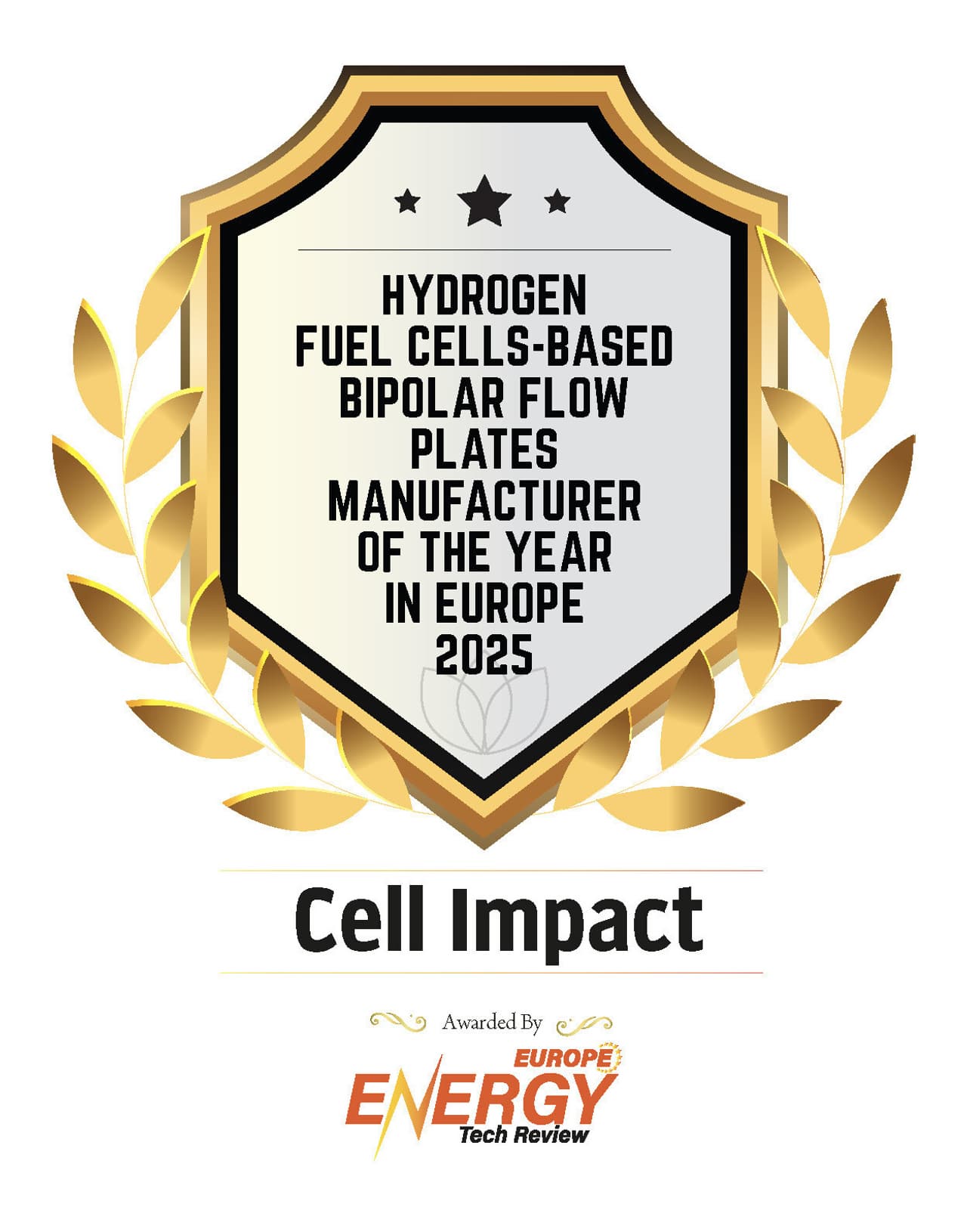Cell Impact named Europe's flow plate manufacturer of the year