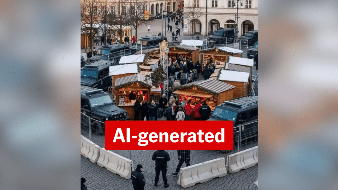 AI-generated image stokes fears about Christmas markets