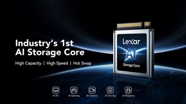 Lexar Unveils Industry's First AI Storage Core for Next‑Generation Edge AI Devices