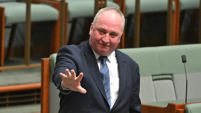 Barnaby waves bye to Nats as he exits stage far-right