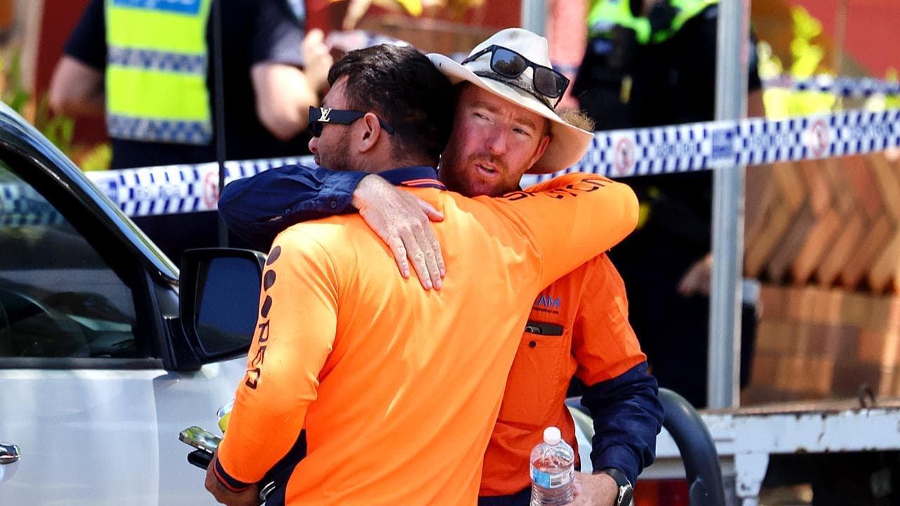 Teen rescued after man crushed by collapsing wall