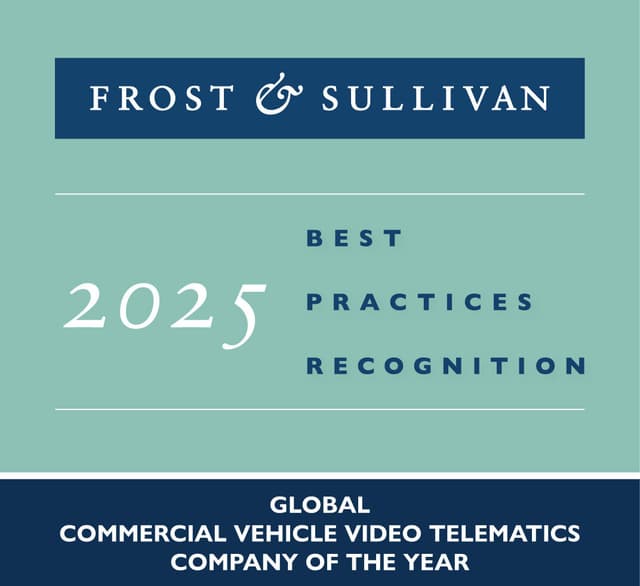 Lytx Receives Frost & Sullivan's 2025 Global Company of the Year Recognition for Commercial Vehicle Video Telematics Leadership