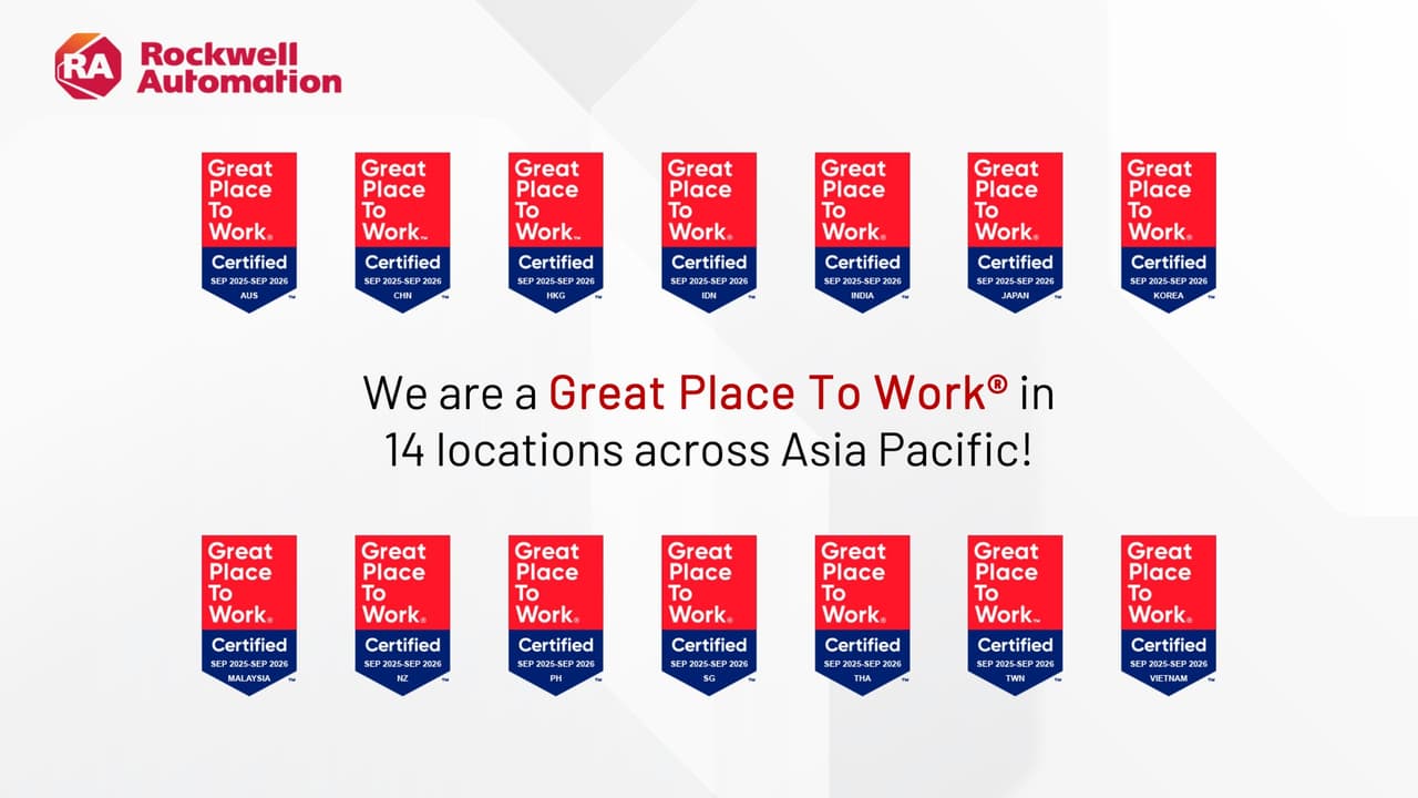 Rockwell Automation Asia Pacific Earns 2025 Great Place To Work Certification™