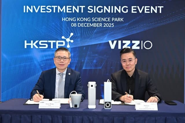 HKSTP Makes Strategic Investment in Singapore Technology Company Vizzio; Forges Innovation Pact to Power Next-Generation AI and Smart City