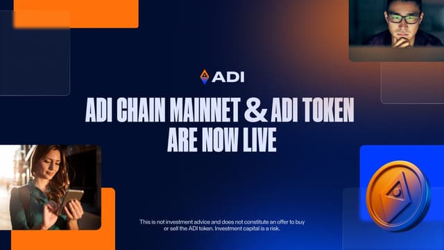 ADI Foundation Announces Launch of ADI Chain's Mainnet and ADI Utility Token