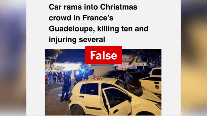 Falsehoods spread about crash at Christmas celebration