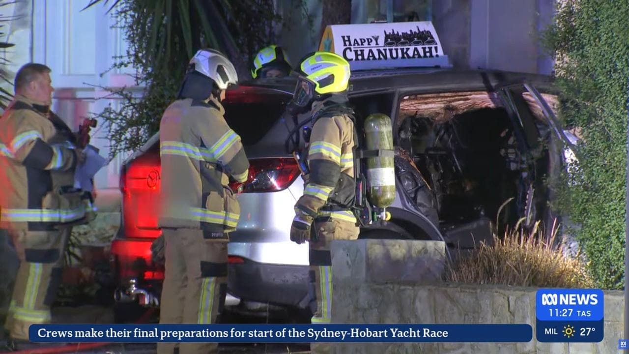 Car burned in suspected anti-Semitic attack