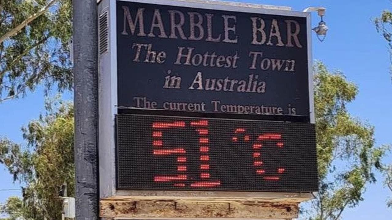 Roads melt as temps soar but locals keep their cool