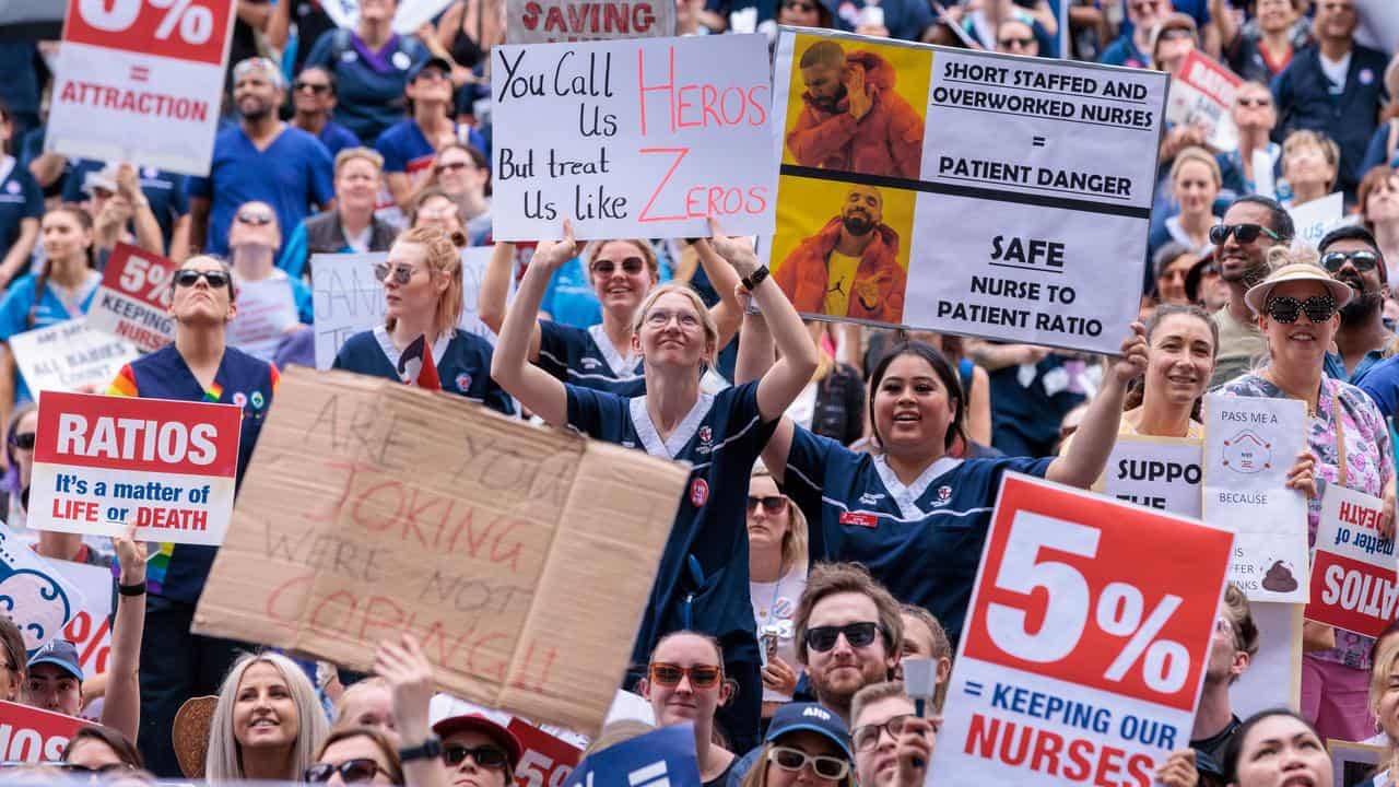 WA nurses union fined $350,000 over strike for pay rise