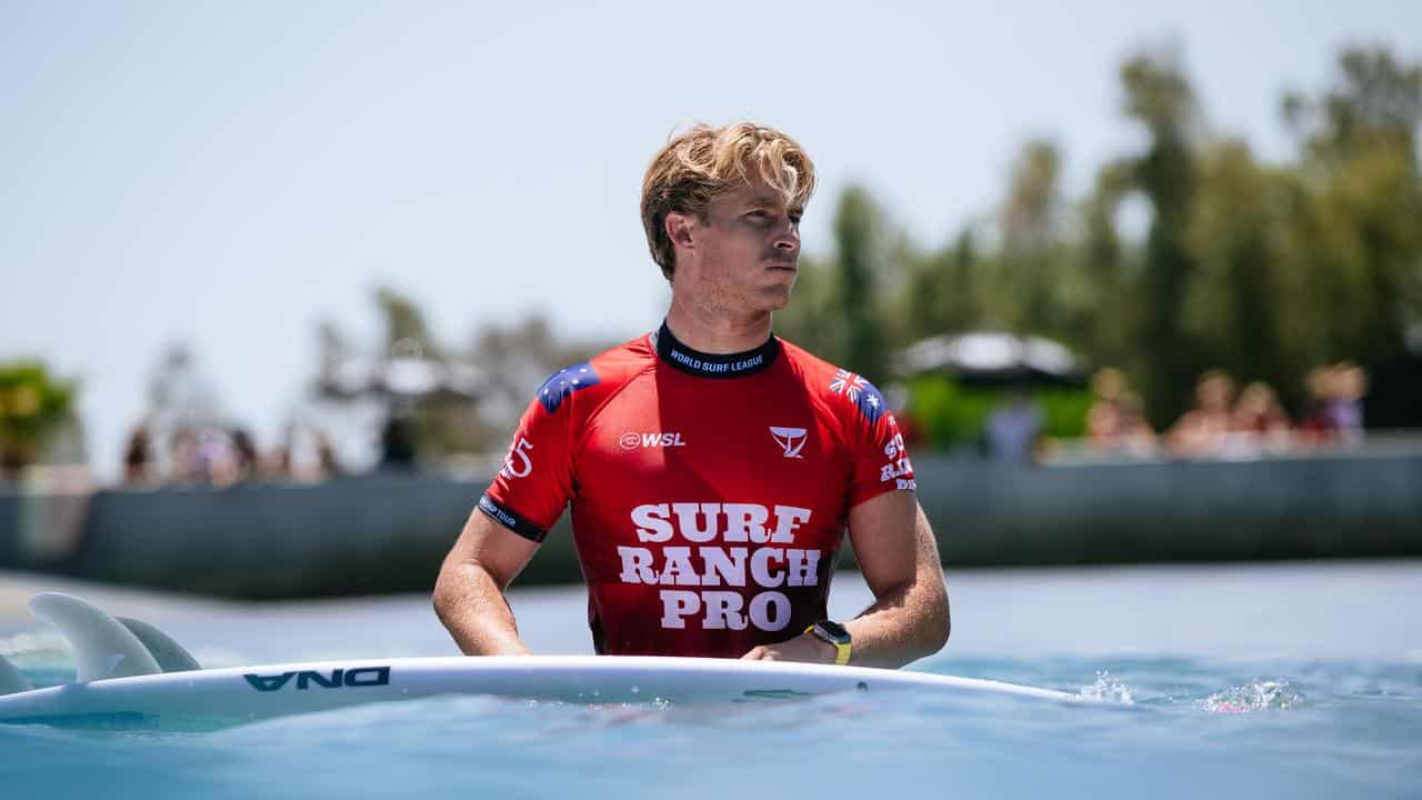 Ewing only Aussie to survive brutal Surf Ranch format