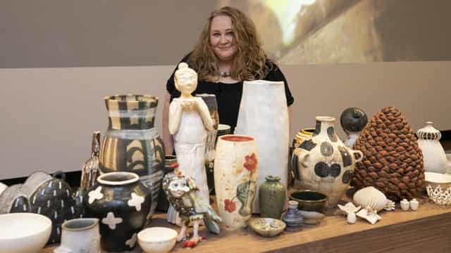 Life of making and collecting displayed in ceramic show