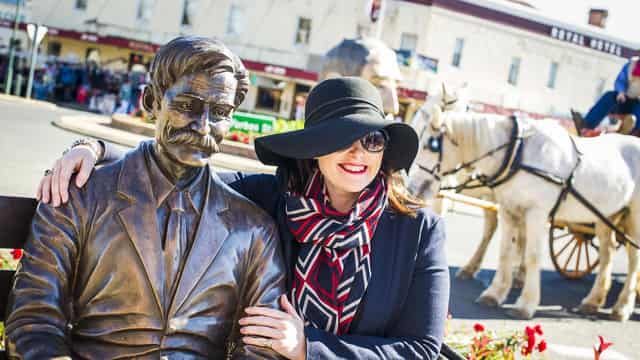 Faces in the street again in famed poet's birthplace