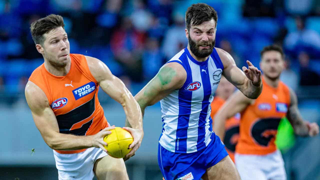 Greene sparks Giants to AFL win over Kangaroos