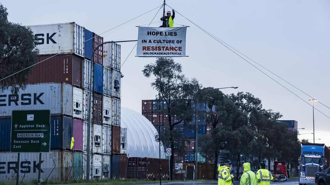 Climate activists target ports on anniversary of raid