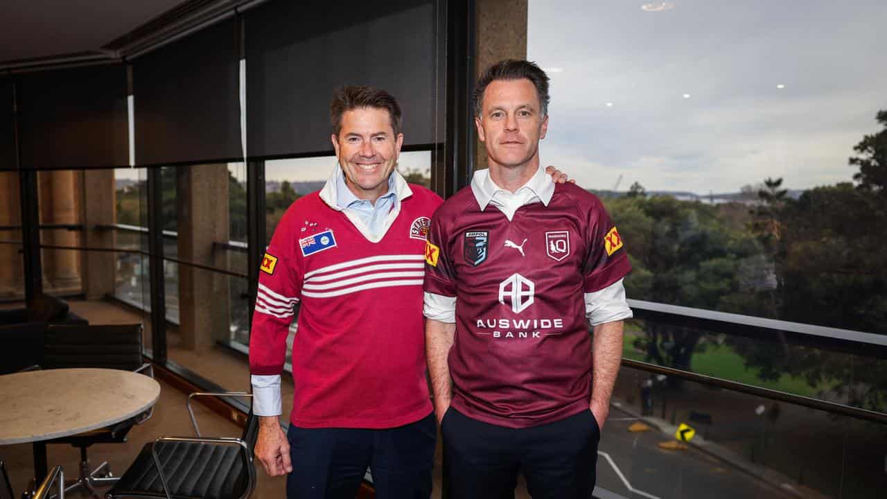 NSW makes Qld premier's day hoisting Maroon's colours