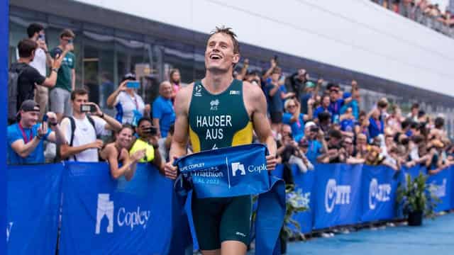 Australia's Matt Hauser powers to world triathlon gold