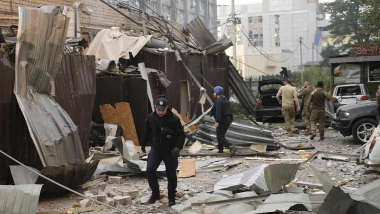 Ten dead as missile strikes restaurant in Ukraine city