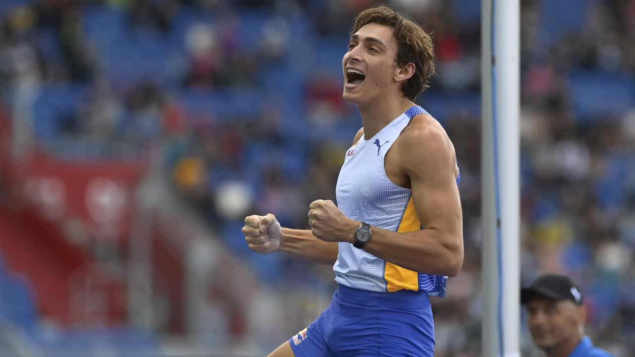 Marschall second as Duplantis sets new pole vault mark