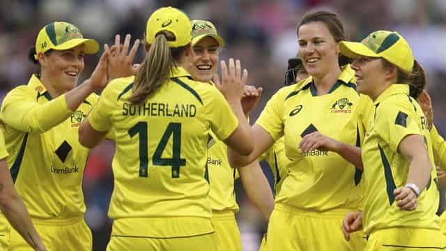 Aussie women earn shaky T20 win to take grip on Ashes