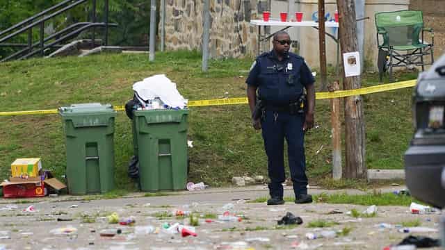 Two die, children among hurt in Baltimore mass shooting