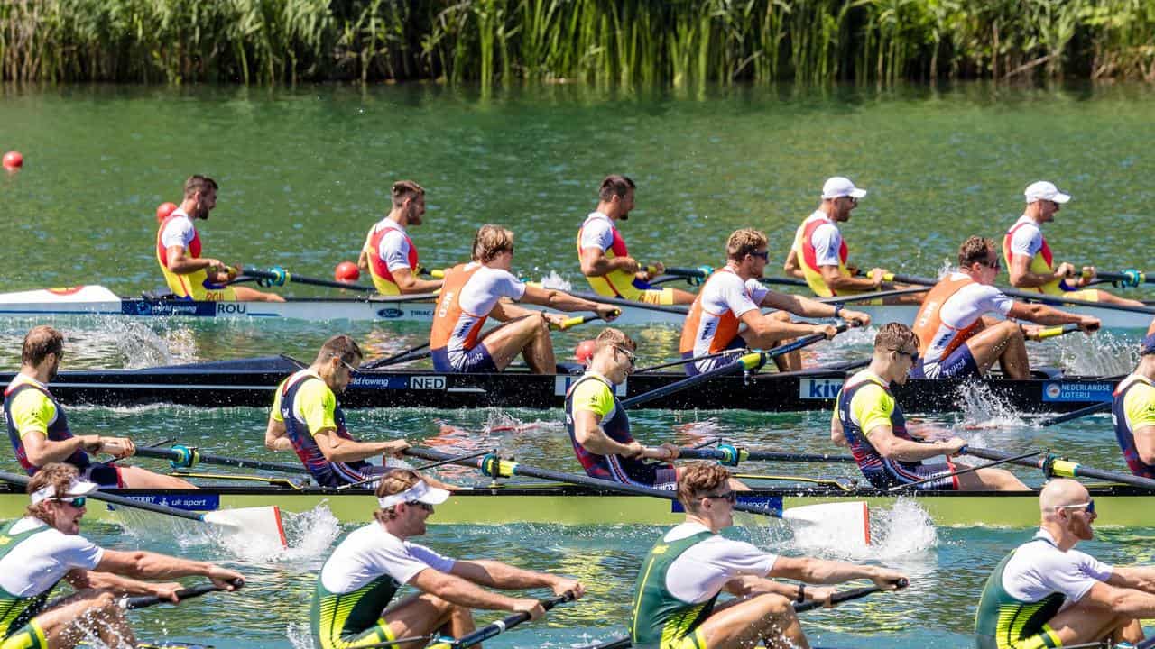 Australian mens rowing eight win first gold since 1986