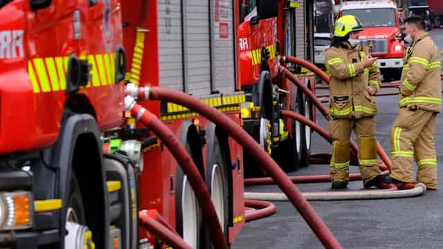 Firefighters battle Sydney industrial blaze