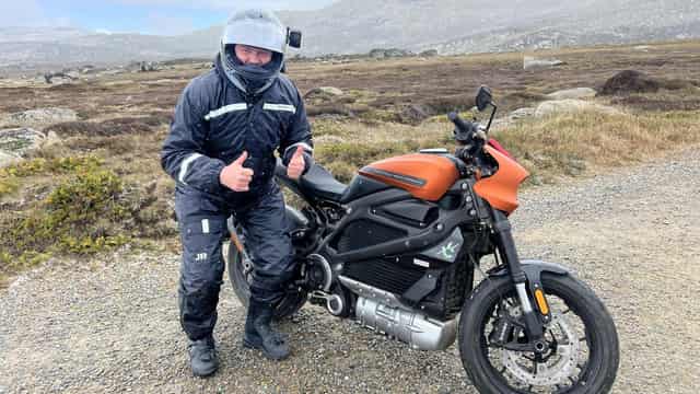 World record electric motorcycle climb set in Australia