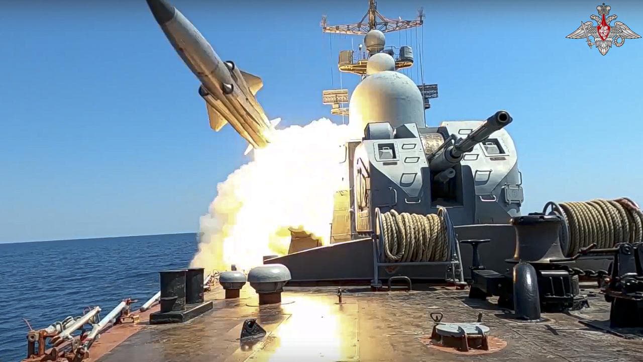 Russia hits ports, practises seizing ships in Black Sea