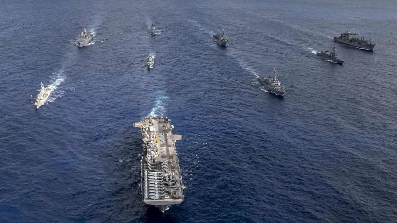 Chinese spy ships eye naval drills off Australian coast