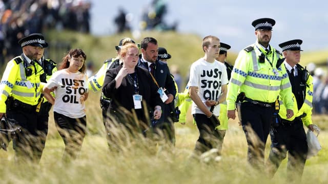 Environmental protesters thwarted by Horschel at Open