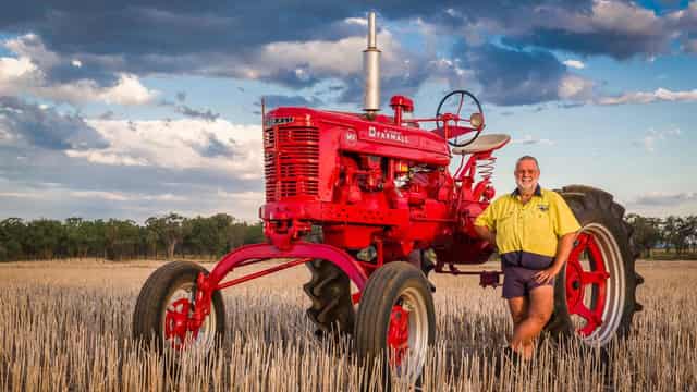 On tractor for world record as mighty machine turns 100