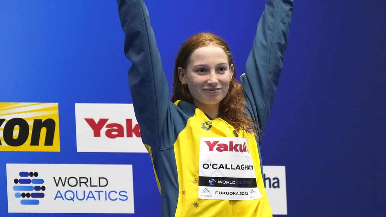 O'Callaghan wins 100 free, creates world title history